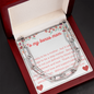 Linked Necklace with message for step mom , Necklace for Bonus mom, Gold Necklace for Step mom