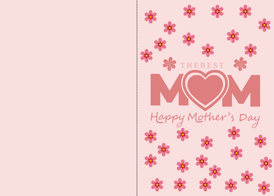 Celebrate Mom with Foldable Mother's Day Cards free download