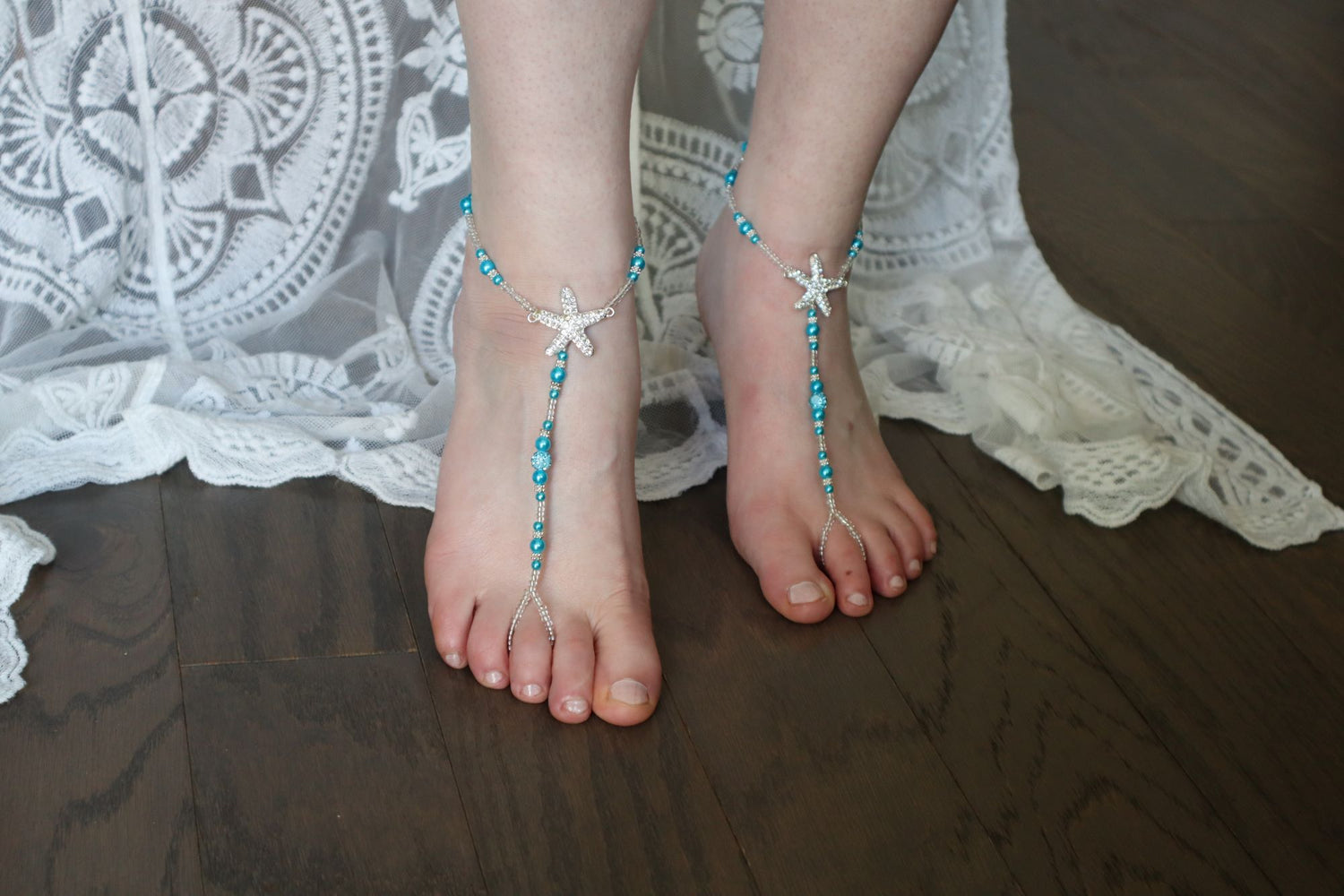 Wedding barefoot sandals