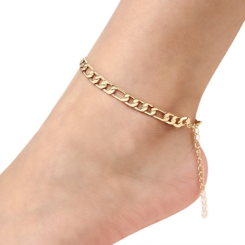 Figaro Anklet for Women ,Dainty Anklet, Ankle Bracelet, Gold Filled Anklet, Foot Jewelry, Minimalist Anklet, Minimalist Jewelry,Gift for her