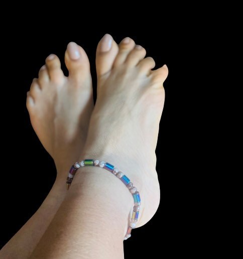 Hematite anklet, Magnetic Hematite ankle bracelet,Yoga anklet, Healing jewelry, Hematite jewelry