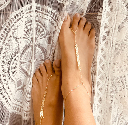 Gold barefoot sandals for bridesmaids shoes, beach bare foot sandals, boho sandals for bride beach wedding sandals gold bottomless sandals
