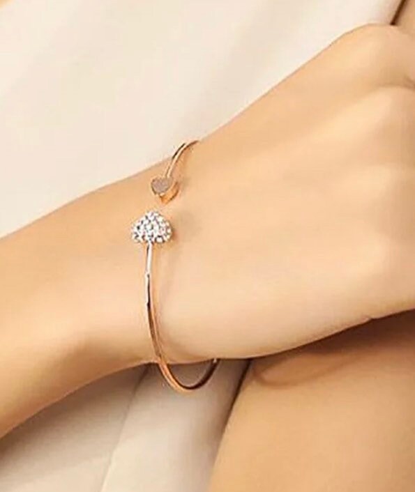 Dainty Cuff bracelet for women gold plated stackable bracelet gift for mom minimalist gift idea same day gift for birthday useful gift