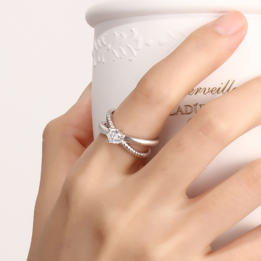 Personalized Promise Rings for Her Custom Couples Name Ring with message
