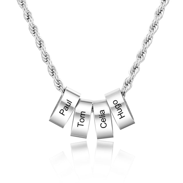 Personalized beads name necklace
