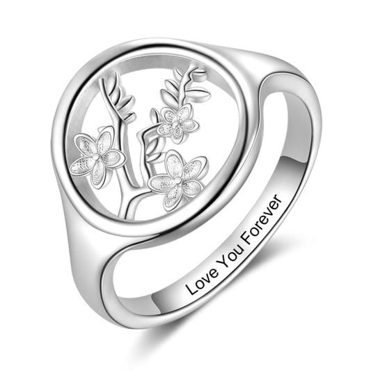 Personalized ring with engraving inside ,Secret message ring