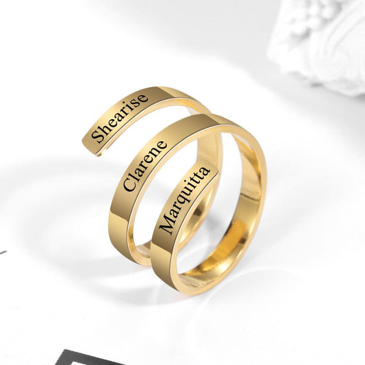 Personalized Three Layer Ring