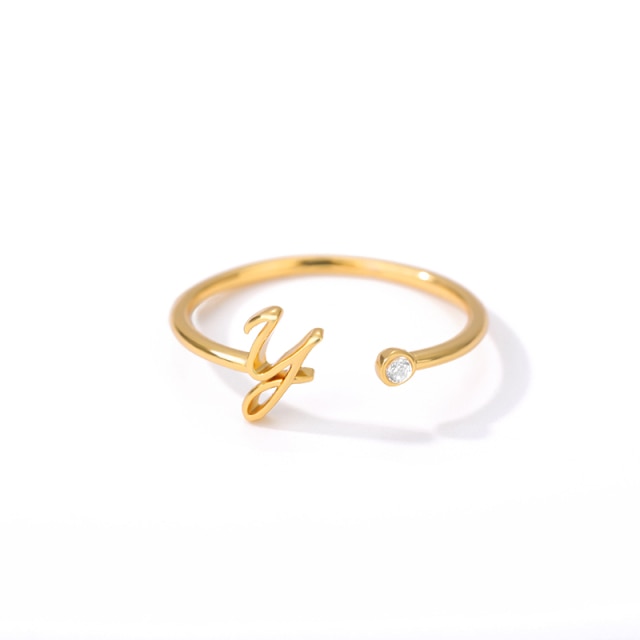 Jewelry Alphabet Ring K 3D model 3D printable | CGTrader