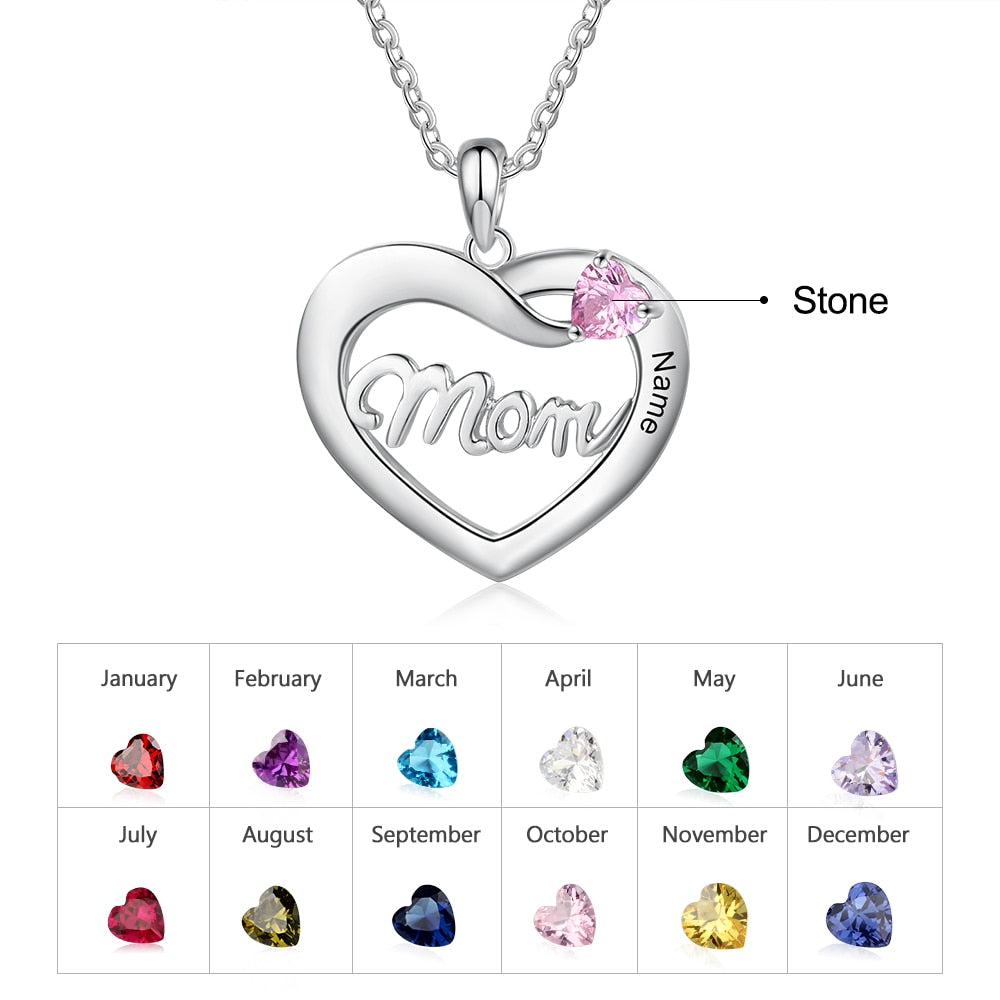 Personalized necklace for mom with name