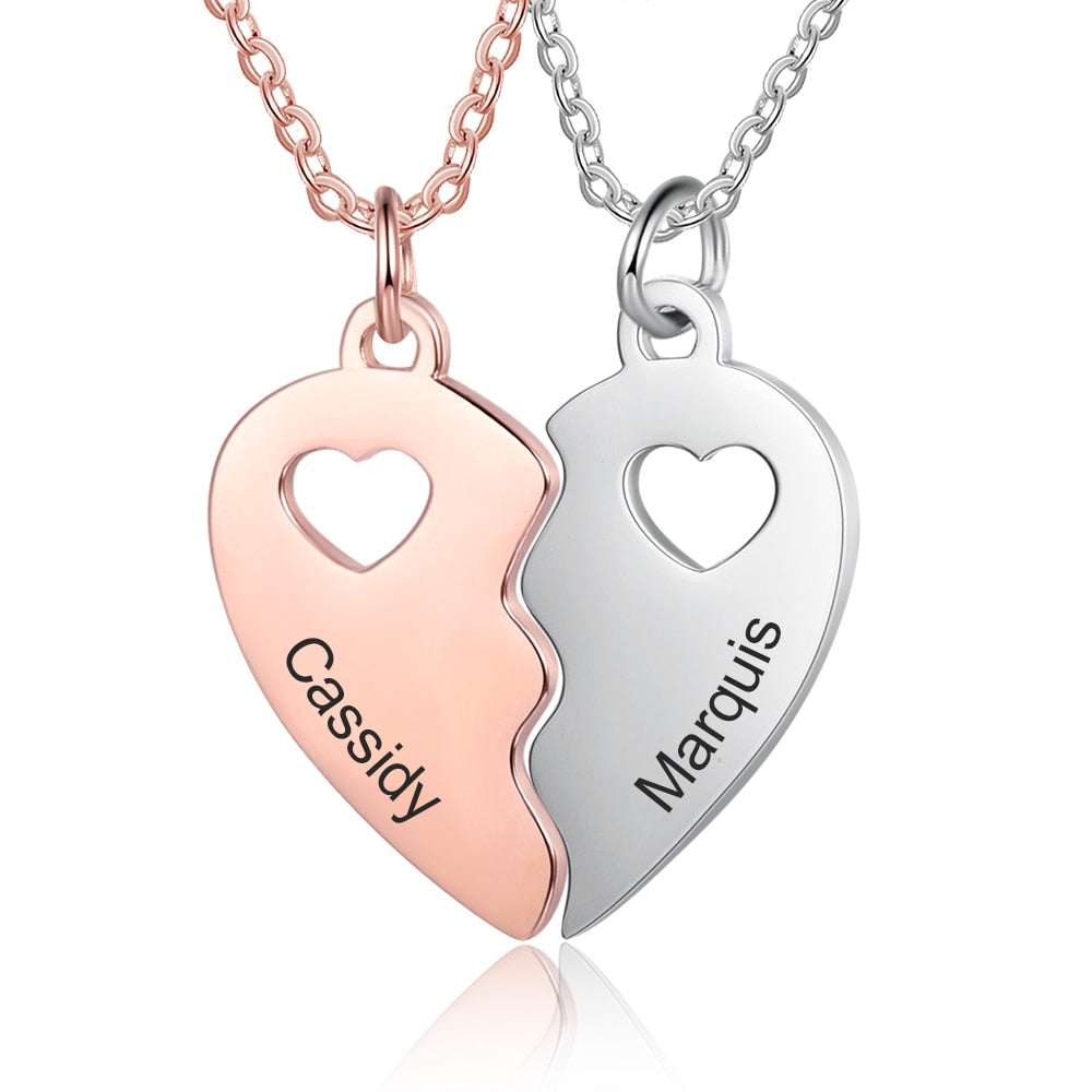 Two in one  heart necklace