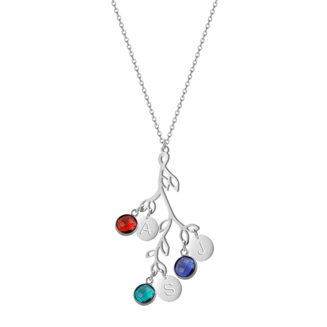 Birthstone family necklace 